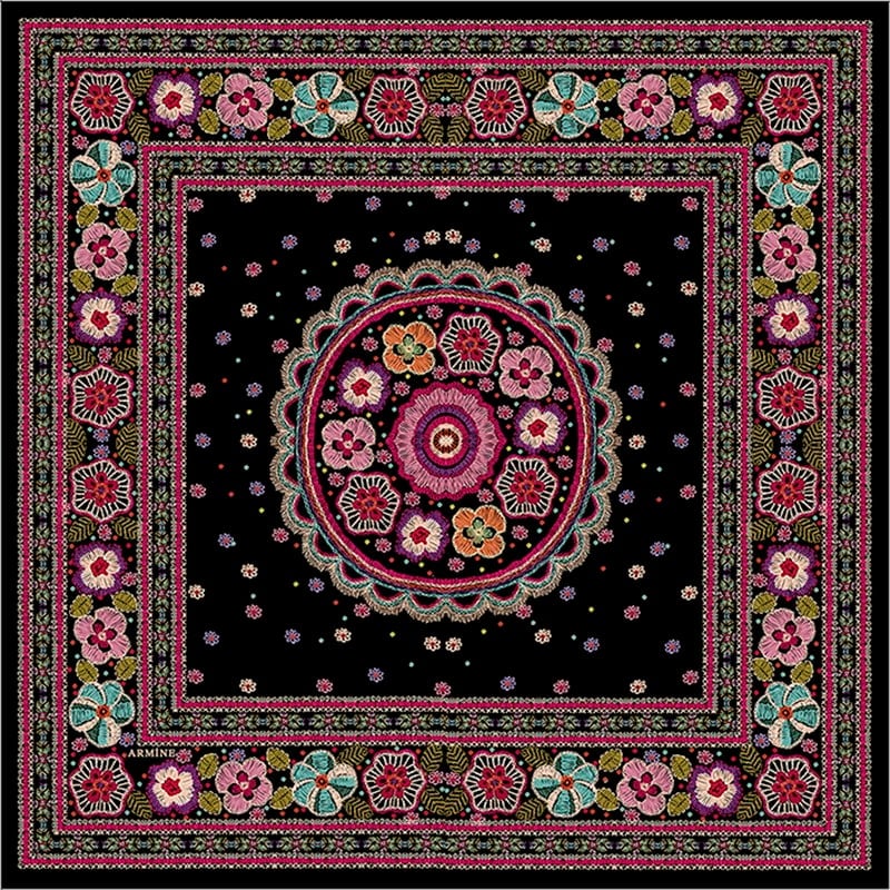 Armine Silk Scarf 7866D
