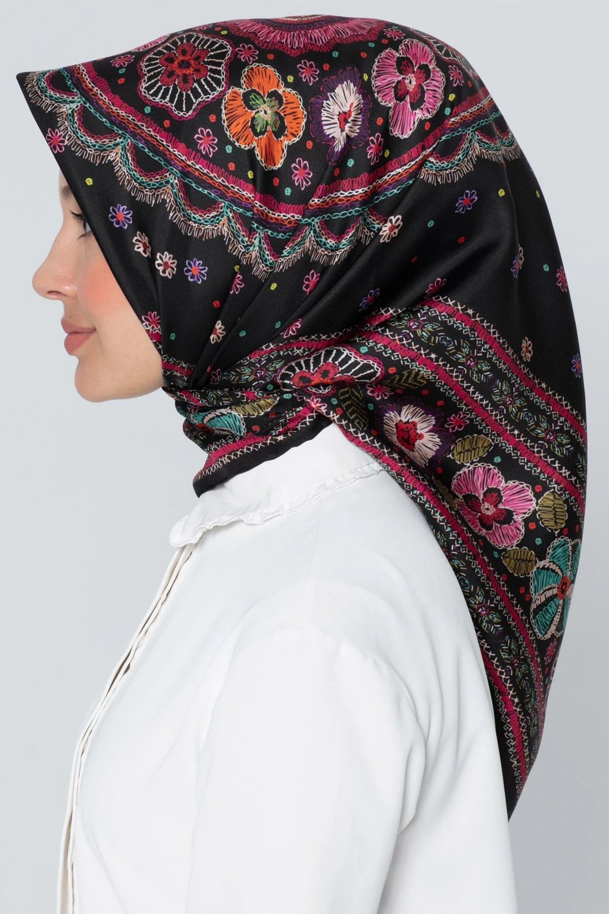 Armine Silk Scarf 7866D