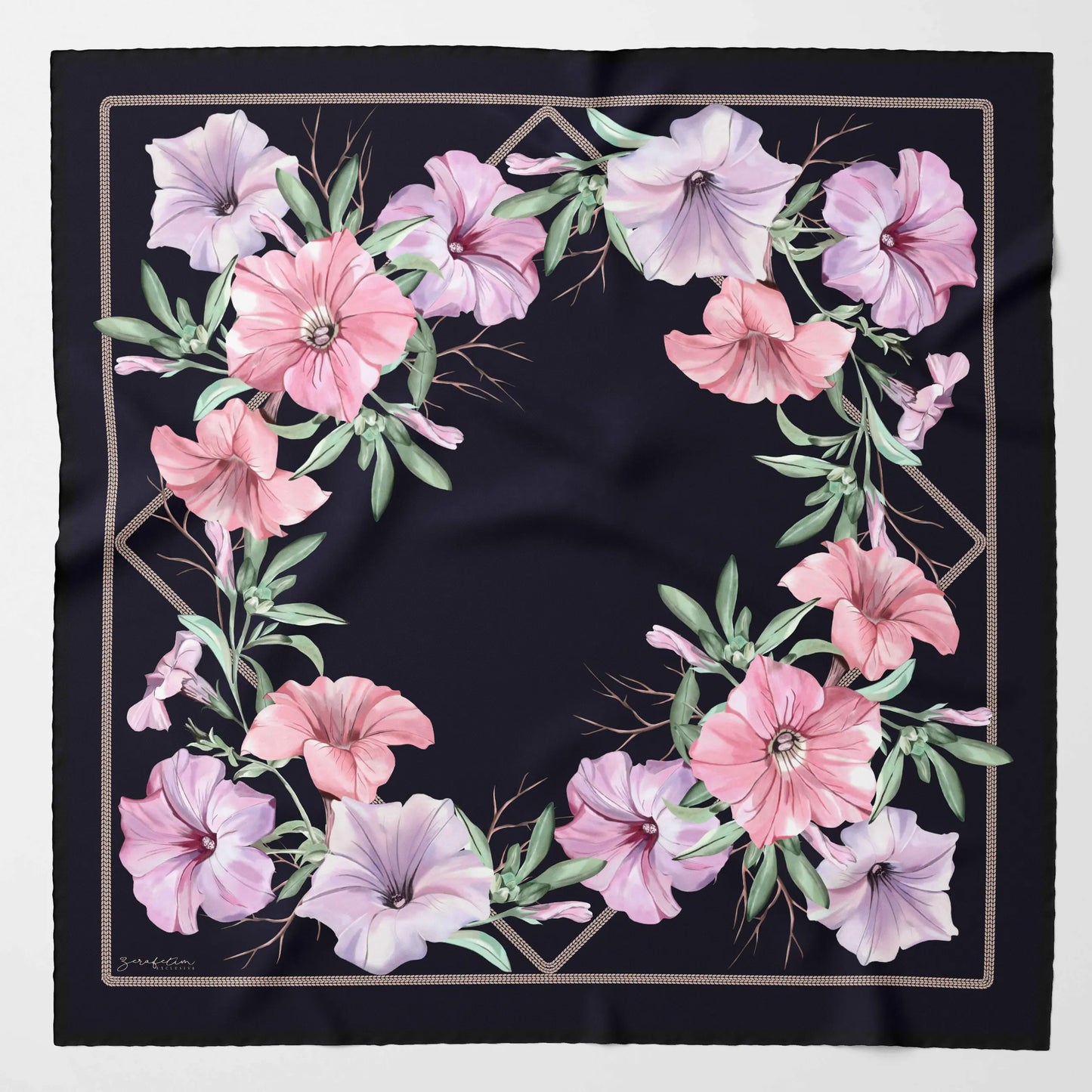 Zerafetim Ivy Twill Silk Scarf